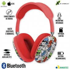 Headphone Bluetooth XC-BTH-52 X-Cell - Vermelho